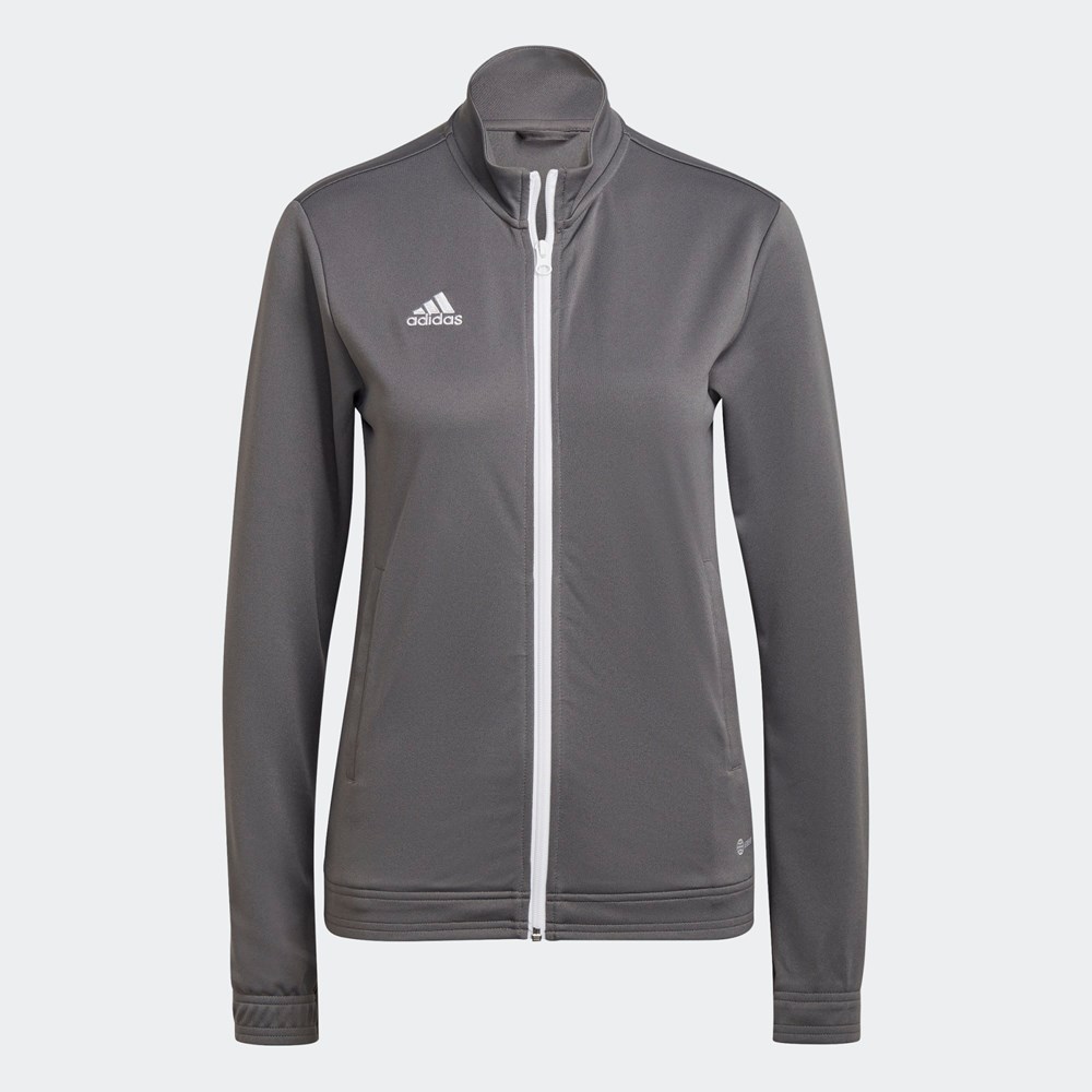 Graue fashion adidas jacke